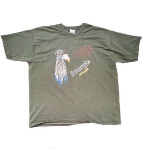 Vintage 1998‎ Green Sturgis Rally Graphic T-Shirt - XL